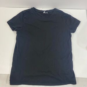 H&M Divided Plain Black T-shirt‎ Medium